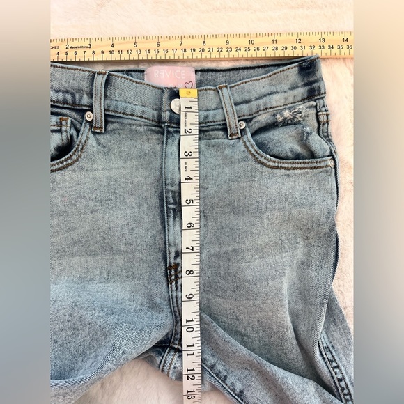 Revice High Rise Acid Wash Lightly Distressed  Slim Skinny Jeans Size 28 - Picture 10 of 11